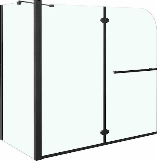 vidaXL Кабинет Вана с Сгъваем Врата 120x68x130см Черно vidaXL Кабинет Вана с Сгъваем Врата 120x68x130см Черно