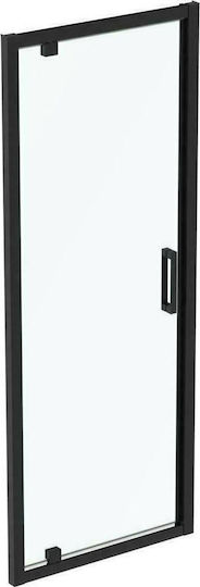 Ideal Standard Connect 2 Divider de verandă Duș cu Cu balamale Ușă 80x195cm Negru