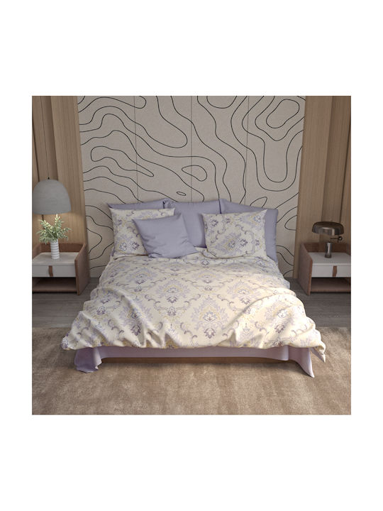 Charalambidis Textiles Salonica Σετ Μαξιλαροθήκες Λιλά 52x72εκ.