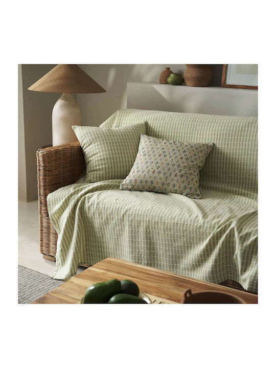 Gofis Home Elysia Armchair Throw 180x180cm Garden Green
