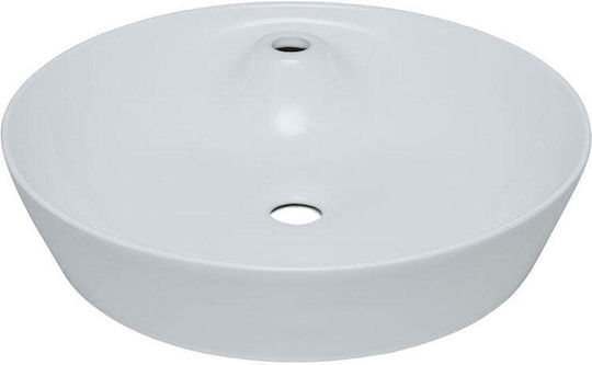Formavita Countertop Sink Porcelain 48.5x48.5x10.5cm White Formavita Countertop Sink Porcelain 48.5x48.5x10.5cm White