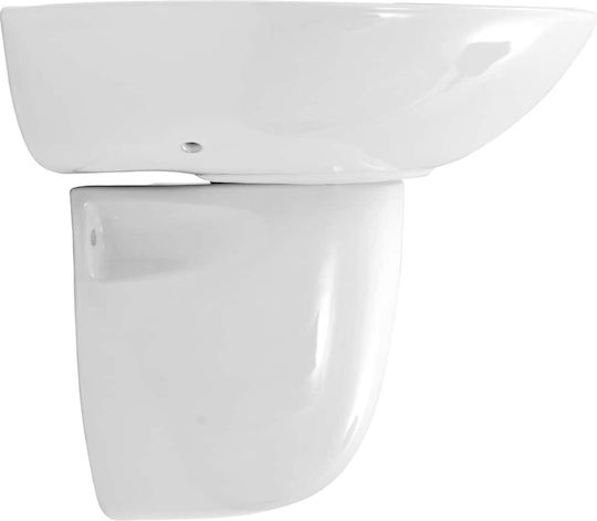 vidaXL Einbau Badezimmerwaschbecken Keramik 52x45x49cm Weiß