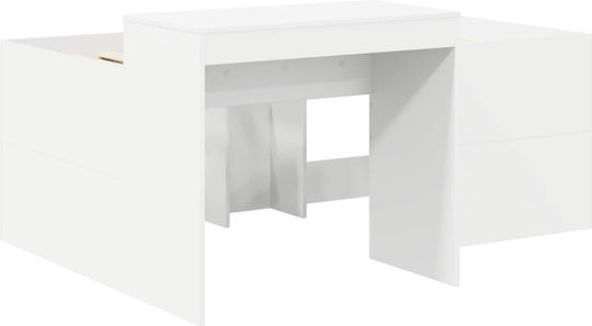 Kids Bed Loft Single with Desk Pink