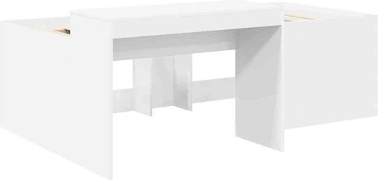 Kids Single Bed with Desk Light Blue