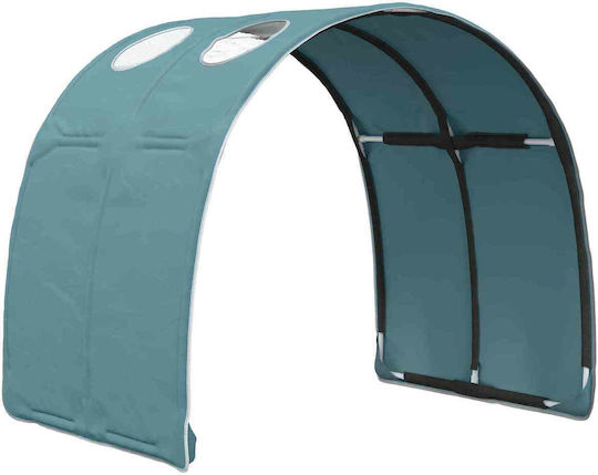 Kids Single Bed with Desk Light Blue