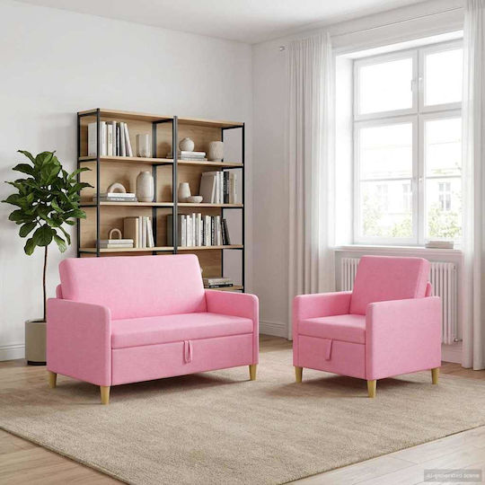 vidaXL Wohnzimmermöbel-Set 2-Sitzer & Sessel