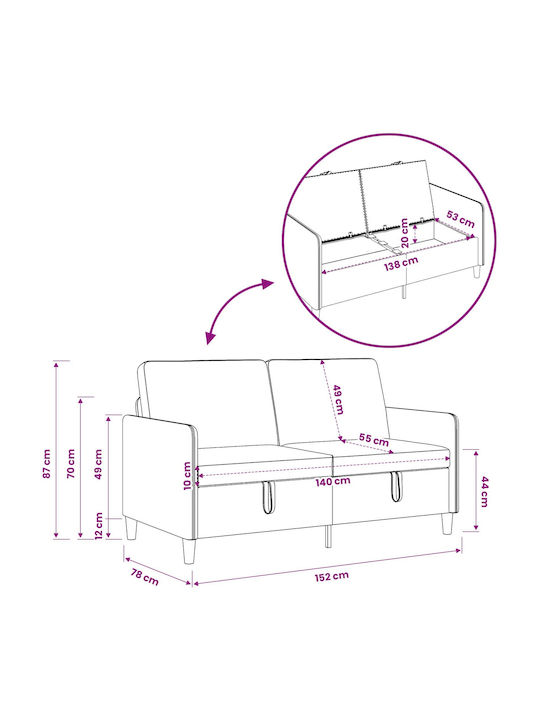 Living Room Furniture Set 2-Seater & Armchair