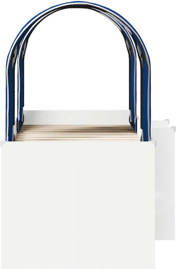 Kids Bed Loft Bed Single White