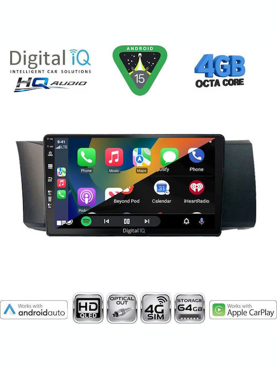 Digital IQ Car Audio System for Toyota GT86 Subaru BRZ 2012 (Bluetooth USB WiFi GPS Apple CarPlay Android Auto) with 9" Touch Screen