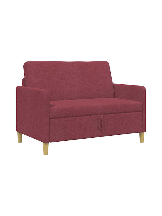 Doppelsitzer Sofa mit Stauraum Rot 122x78x87cm