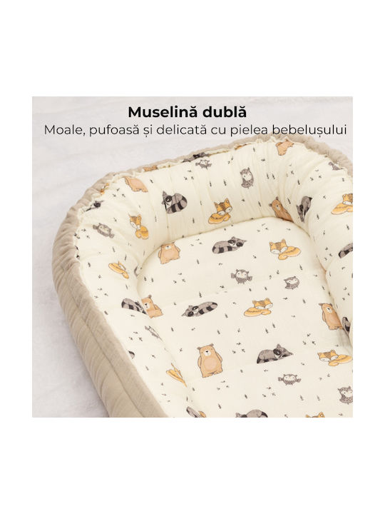 Kidizi Perna Pentru Bebelusi Tip Cuib Bej 50x90cm