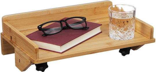 Bamboo Bedside Organizer Relaxdays 11.5x36x24.5cm Tablet Holder 5kg Capacity