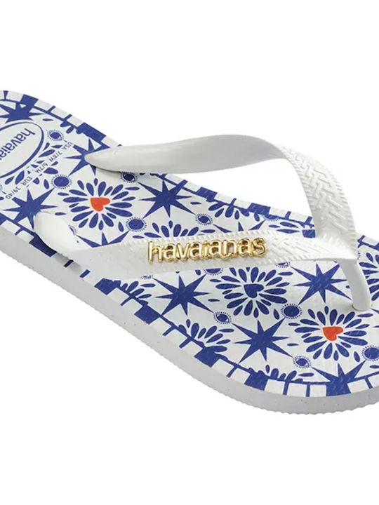 Top Flip Flops in White Colour