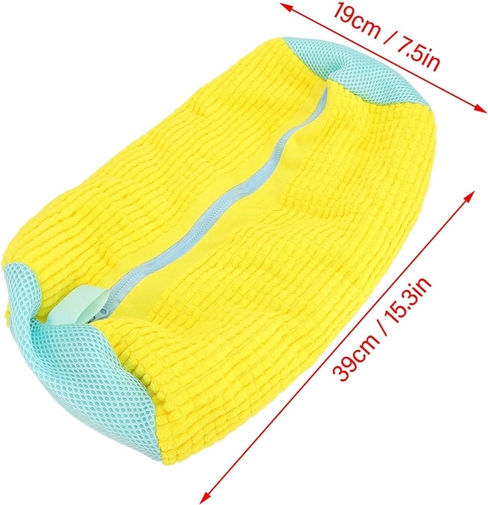 Set Patru Saci Spălare Încălțăminte Depox Protecție Curățare Eficientă Galben