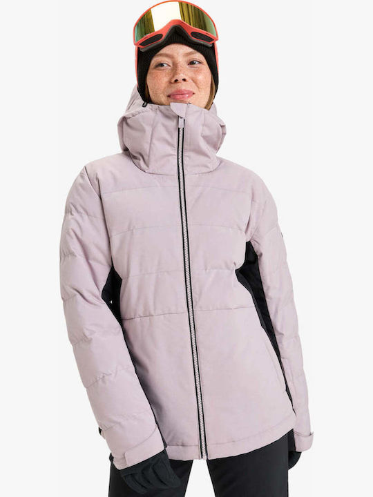 Roxy ERJTJ03535-PJQ0 Γυναικείο Μπουφάν για Σκι & Snowboard Ροζ