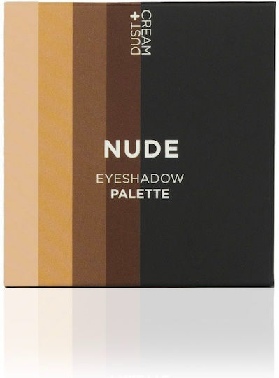 Dust+Cream Palette With Matte Eye Shadows In Pressed Powder Form Nude 5gr
