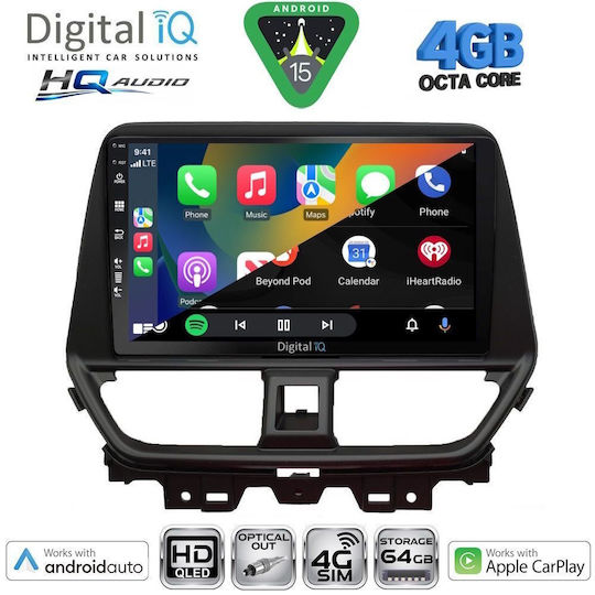 Digital IQ Car Audio System for Suzuki Baleno 2022 (Bluetooth/USB/WiFi/GPS/Apple CarPlay/Android Auto) with 9" Touch Screen