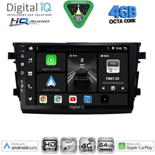 Digital IQ Car Audio System for Suzuki Celerio 2015-2021 (Bluetooth/USB/WiFi/GPS/Apple CarPlay/Android Auto) with 9" Touch Screen