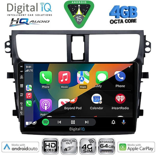 Digital IQ Car Audio System for Suzuki Celerio 2015-2021 (Bluetooth/USB/WiFi/GPS/Apple CarPlay/Android Auto) with 9" Touch Screen