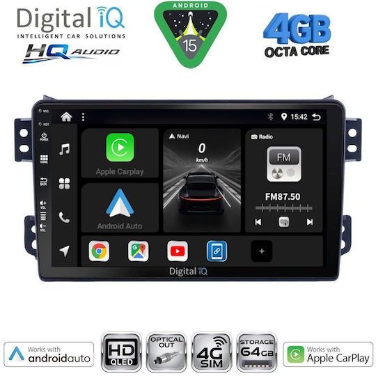 Digital IQ Car Audio System for Suzuki Liana 2001-2007 Bluetooth USB WiFi GPS Apple CarPlay Android Auto with 9" Touch Screen