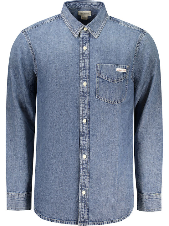 Long-sleeved Denim Shirt Vintage Indigo
