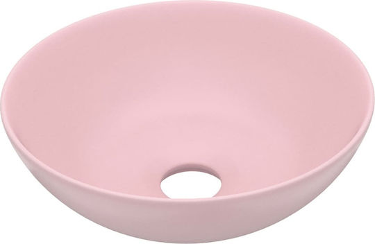 vidaXL Επικαθήμενος Νιπτήρας Κεραμικός 32.528x28x10cm Ροζ vidaXL Επικαθήμενος Νιπτήρας Κεραμικός 32.528x28x10cm Ροζ