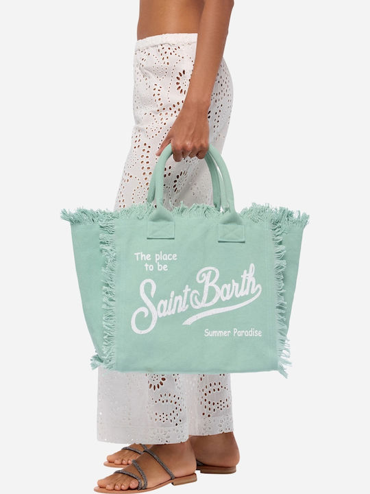 MC2 Vanity Beach Bag Made of Green Canvas