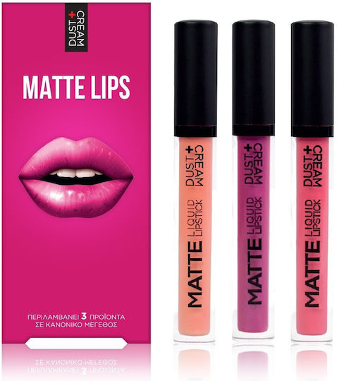 Dust+Cream Lip Σετ Κραγιόν Matte