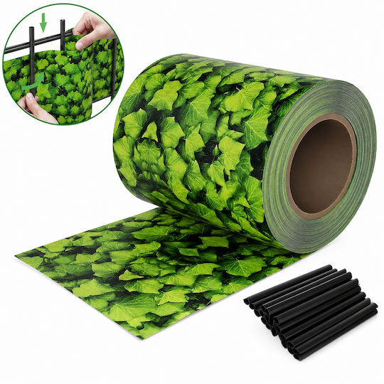 Material De Construcție Pentru Garduri De Grădină Din PVC 19 Cm Verde