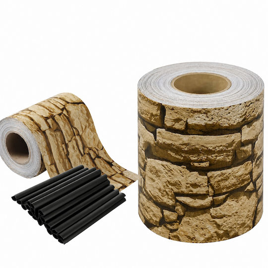 Material De Construcție Pentru Garduri De Grădină Din PVC 19 Cm Bej