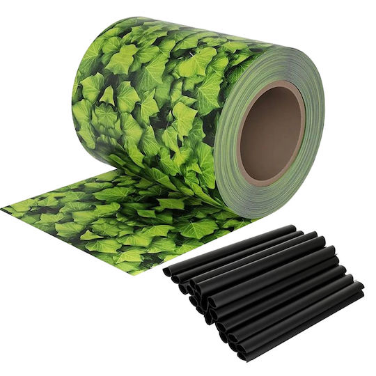 Material De Construcție Pentru Garduri De Grădină Din PVC 19 Cm Verde