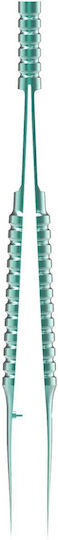 Pensete Precise 2UUL Model Ti01 Cap Drepte Anti-Statice Micro-Sudură Verde