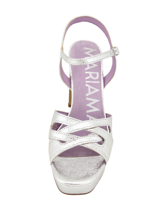 Damen Sandalen Silber