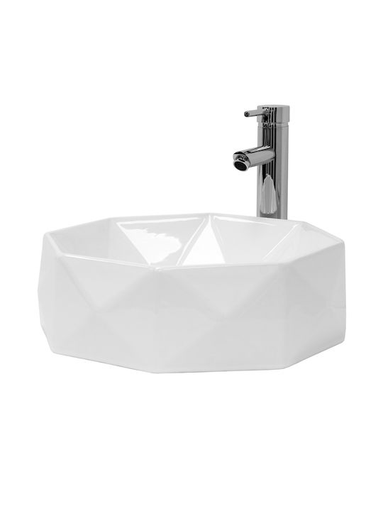 ML-Design Countertop Sink Ceramic 42x42x13.5cm White