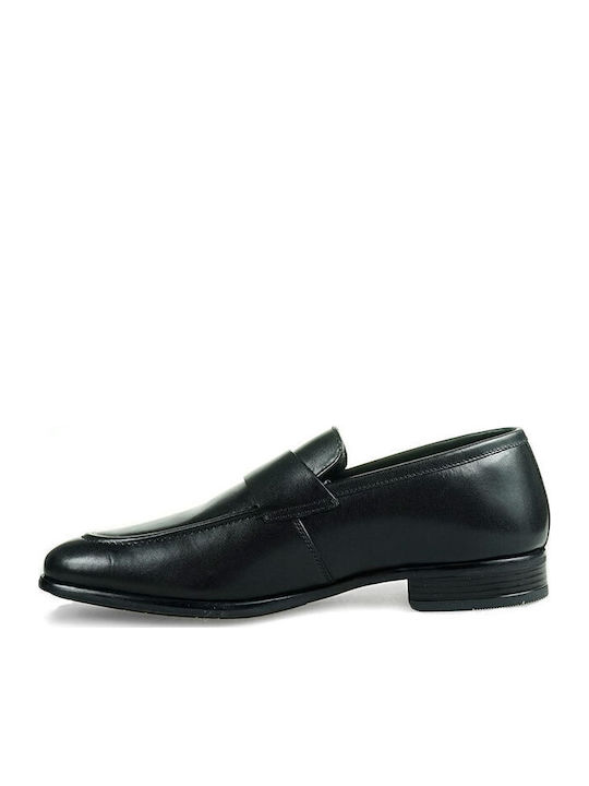 Leather Men's Moccasins in Black Colour