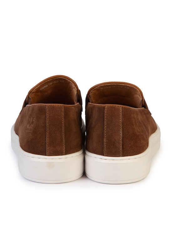 Suede Men's Loafers in Brown Colour