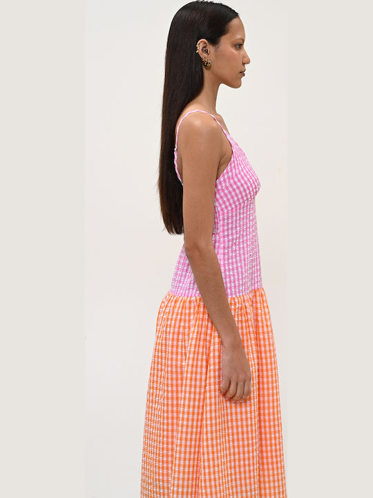 Summer Midi Dress Fuchsia