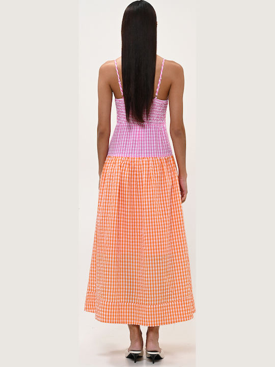 Summer Midi Dress Fuchsia