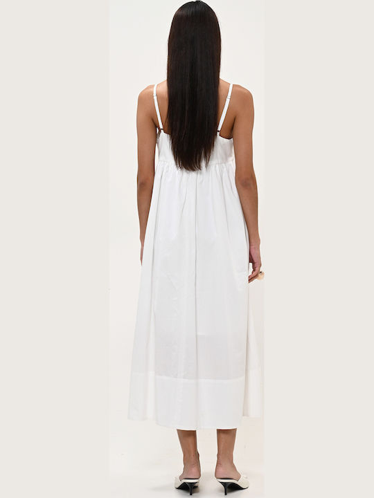 Summer Midi Dress White