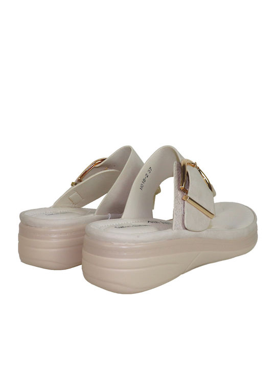 Women's Anatomic Flatforms White Sandals