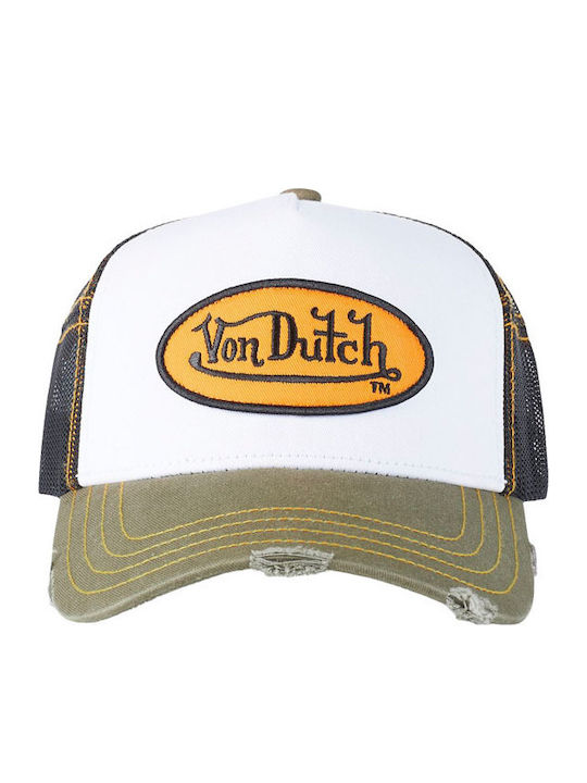 Von Dutch Καπέλο Trucker Mesh Cap White Black