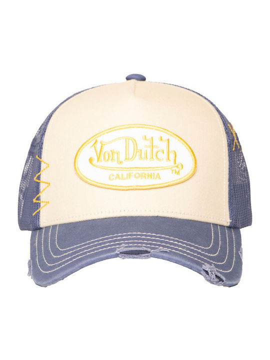 Von Dutch Καπέλο Trucker Mesh Cap Blue Beige