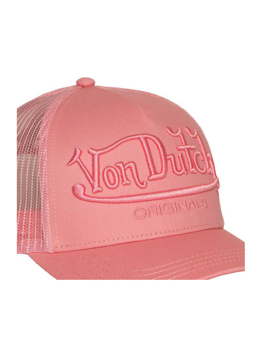 Von Dutch Jockey Embroidery Style Cap Pink