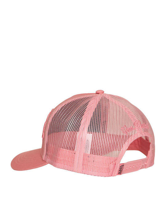 Von Dutch Jockey Embroidery Style Cap Pink