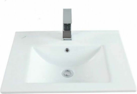 Creavit Slim Inset Sink Porcelain 65x45x17.5cm White