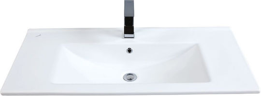 Creavit Slim Ένθετος Νιπτήρας Πορσελάνης 100x45cm Λευκός