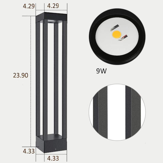 Wandmontiertes Außenbeleuchtung LED IP65 9W mit Warmweißem Licht Wandmontiertes Außenbeleuchtung LED IP65 9W mit Warmweißem Licht