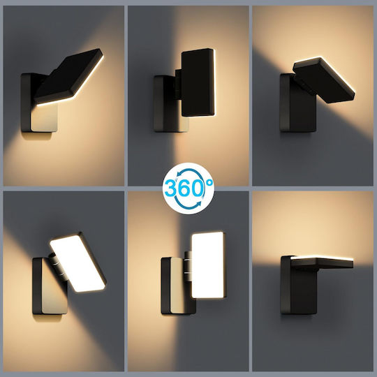Επιτοίχιο Εξωτερικό Φωτιστικό LED IP65 40W Διπλής Δέσμης