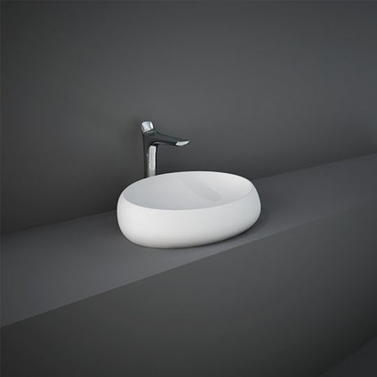 Rak Ceramics Cloud Επικαθήμενος Νιπτήρας Πορσελάνης 58x40x15cm