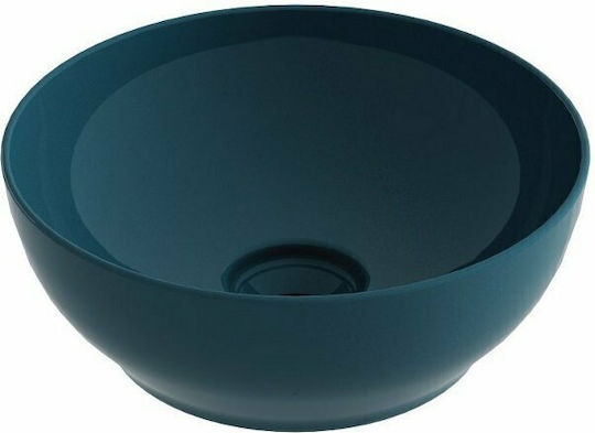Olympia Trend Round 02 Επικαθήμενος Νιπτήρας Πορσελάνης 38x38x14.4cm